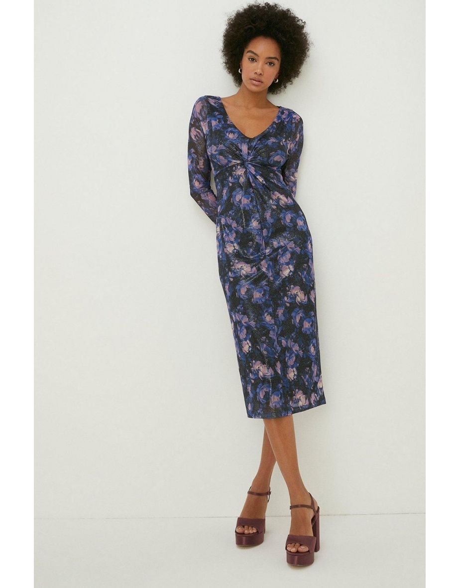 Oasis glitter midi dress sale