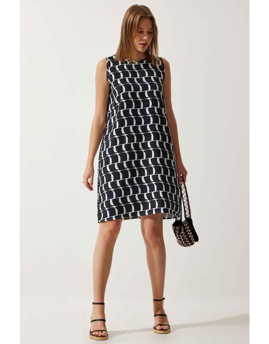 Happiness İStanbul Black A-Line Mini Shift Dress