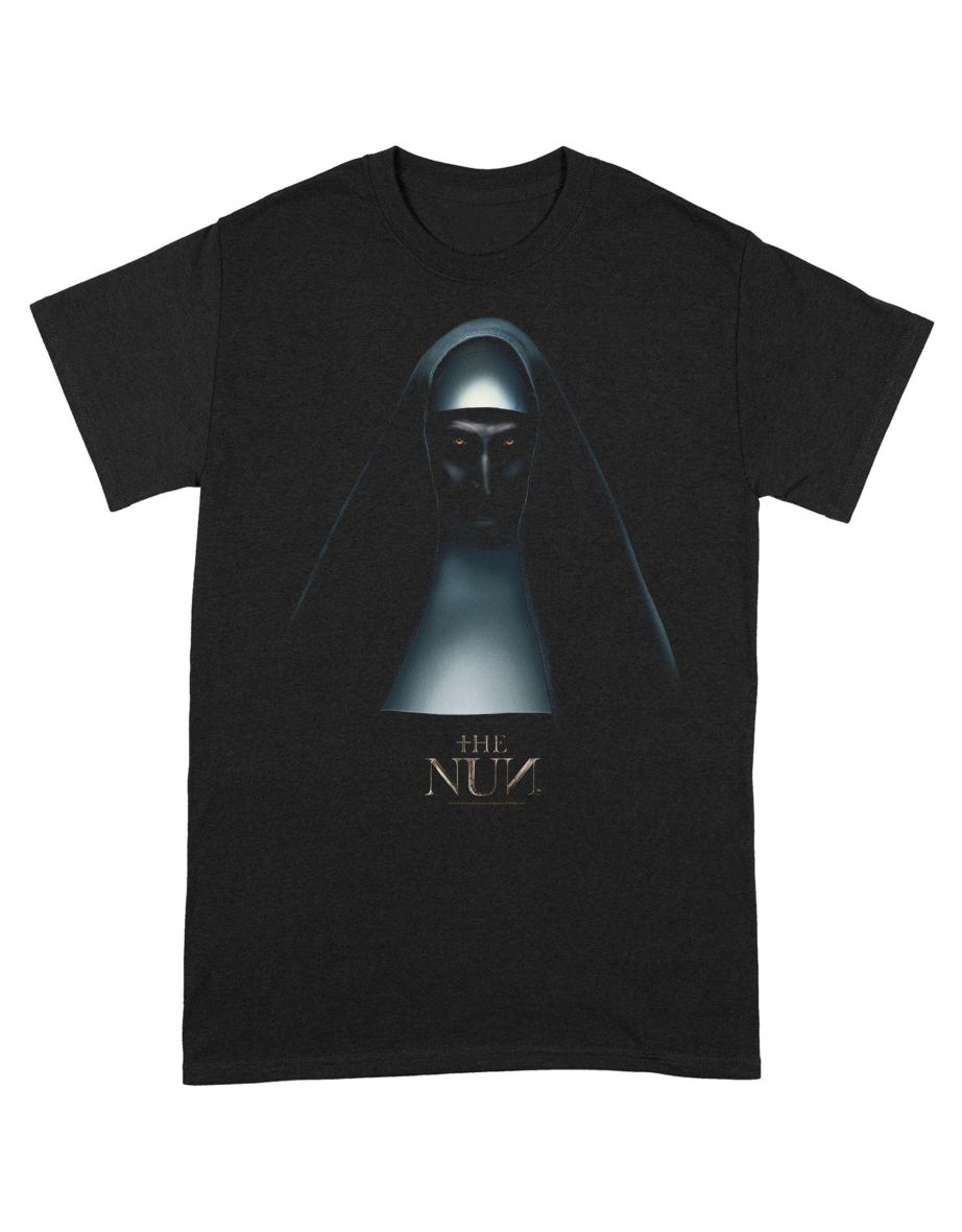 The Nun Unisex Adult Poster T-Shirt - Black - 1