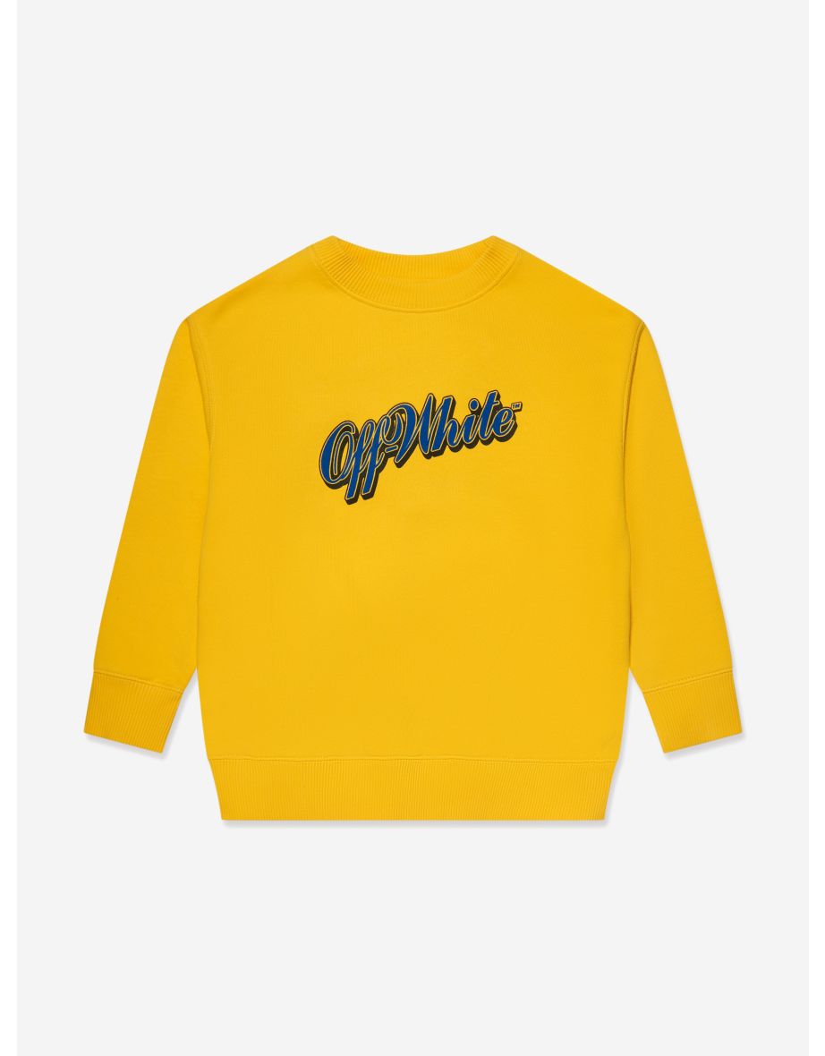 Yellow off white on sale sweatshirt