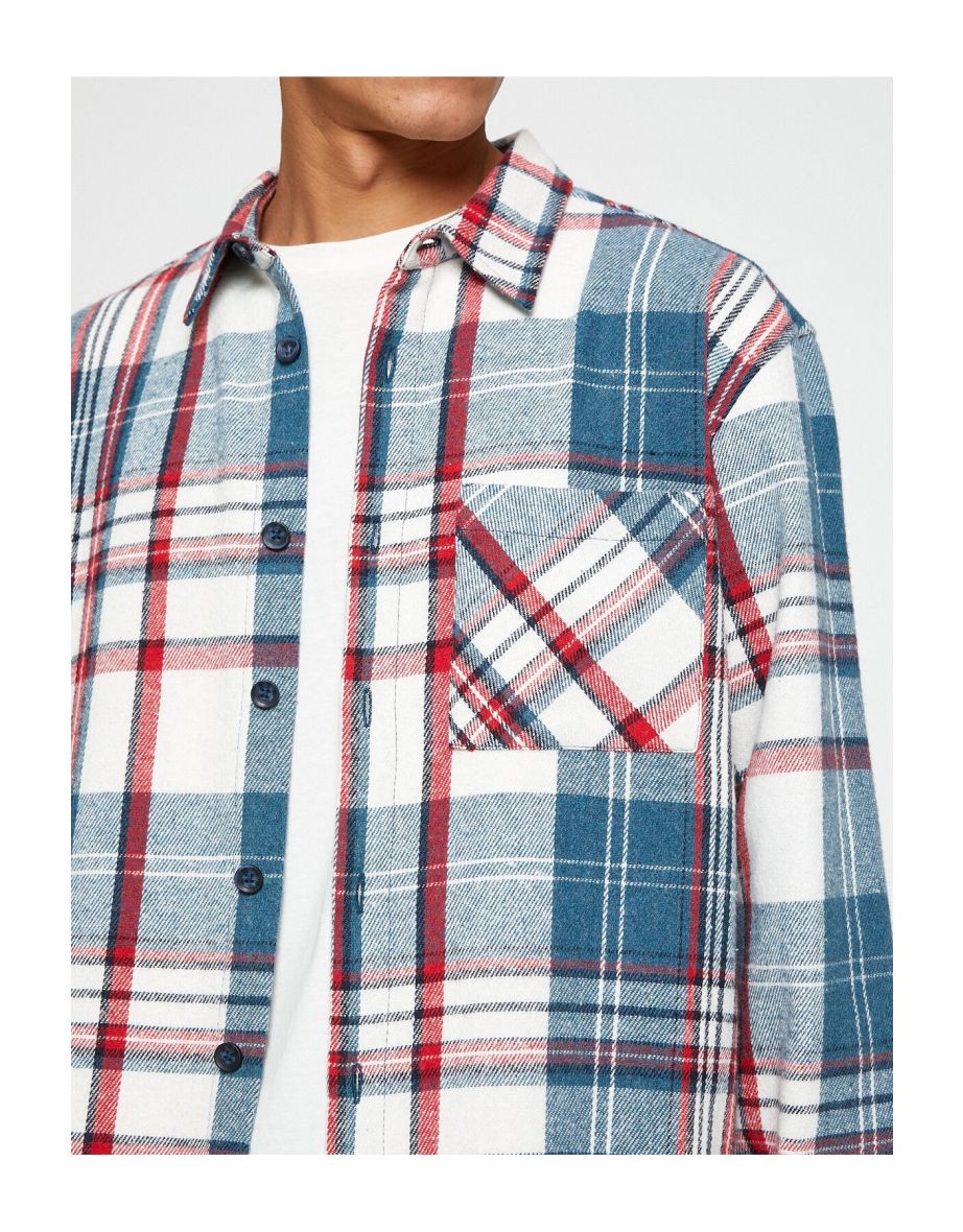 Koton Blue Stripped Shirt - 4