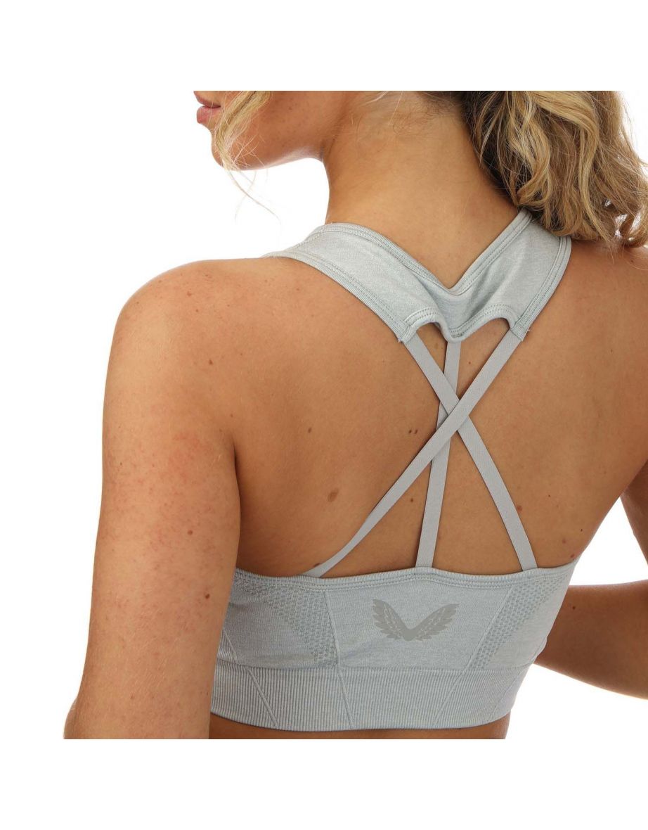 Women's Castore EOS Sports Bra in Grey - 5