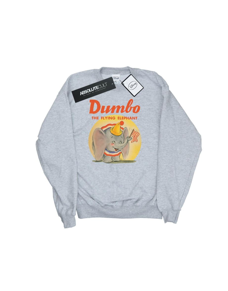 Disney Boys Dumbo Flying Elephant Sweatshirt - Sports Grey