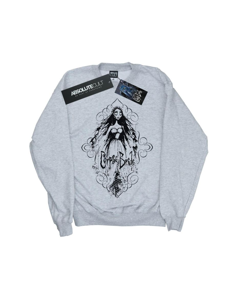 Corpse Bride Boys Sketched Bride Sweatshirt - Sports Grey