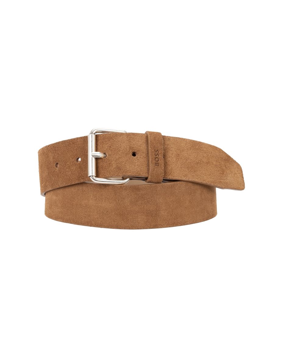 Accessories Boss Serge Suede Belt in Brown