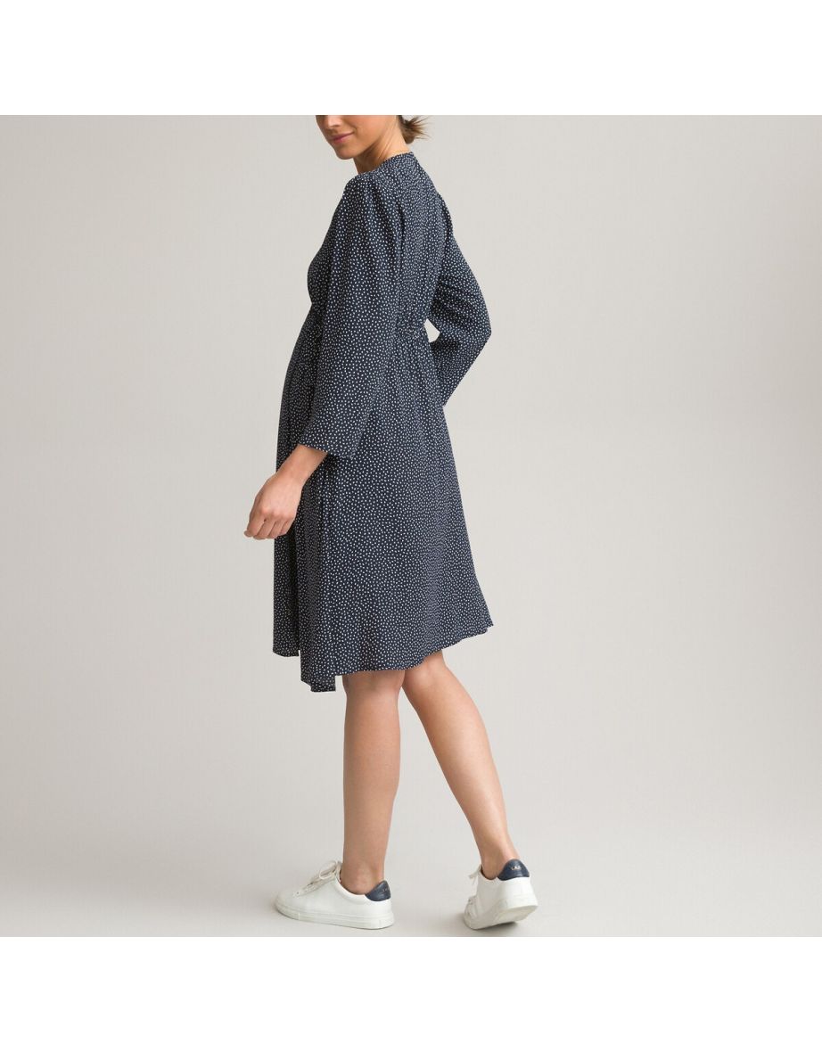 Polka Dot Maternity Dress - 3