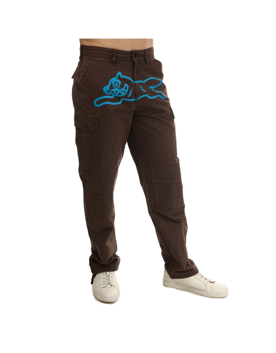 Men's Icecream Running Dog Cargo Pants in Brown