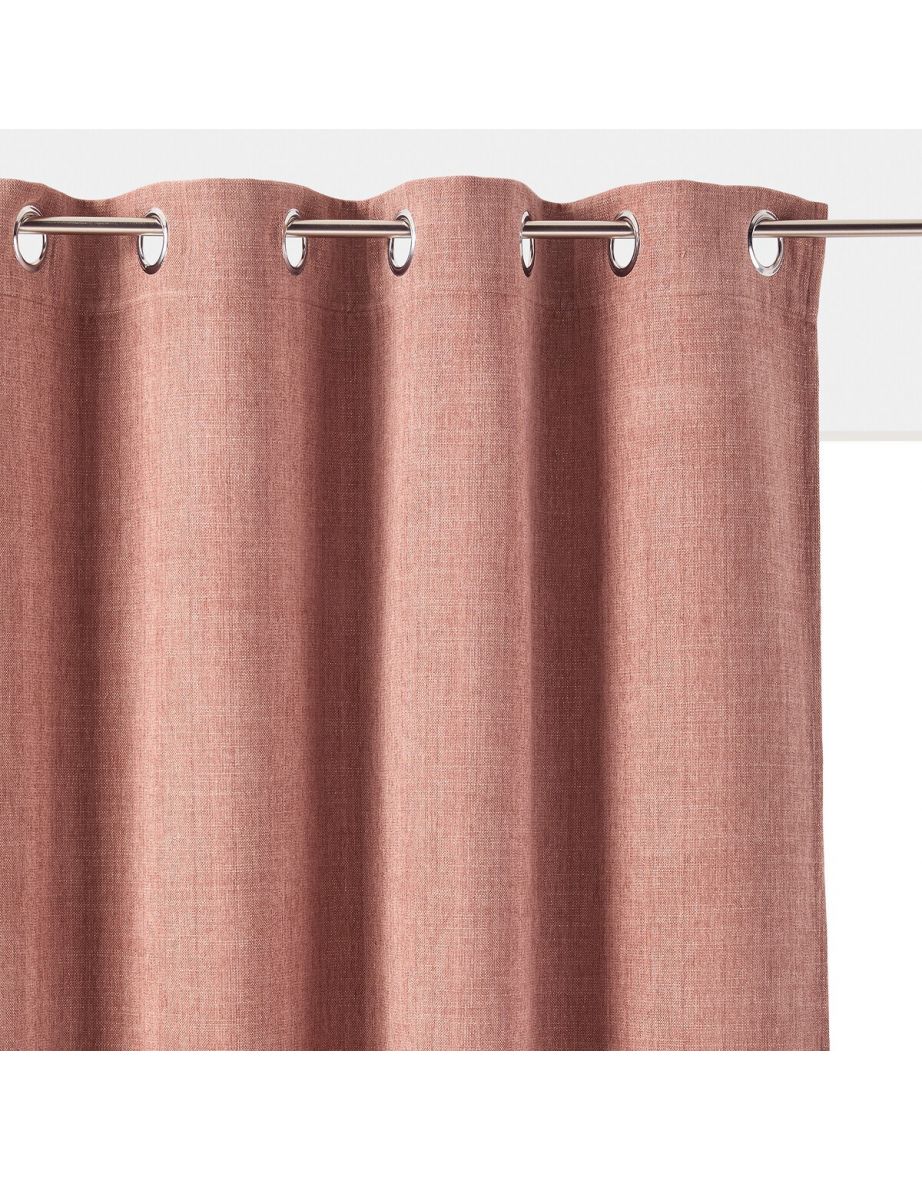 Figuera Single Chenille Effect Eyelet Curtain