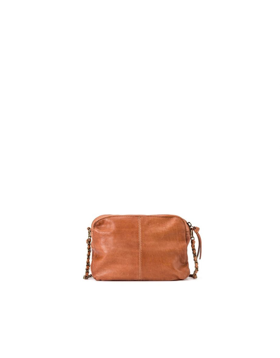 Naina Mini Leather Shoulder Bag with Chain Strap - 3