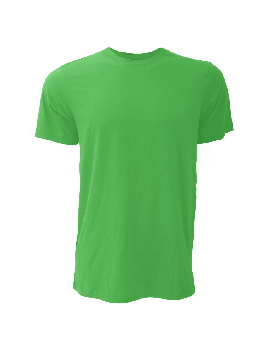 Canvas Unisex Jersey Crew Neck T-Shirt / Mens Short Sleeve T-Shirt - Kelly Green