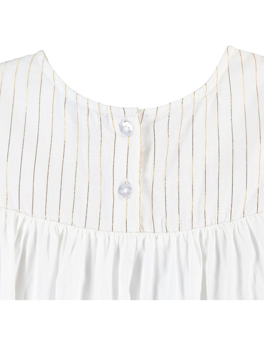 Organic Cotton Sleeveless Dress With Ruffles - 5