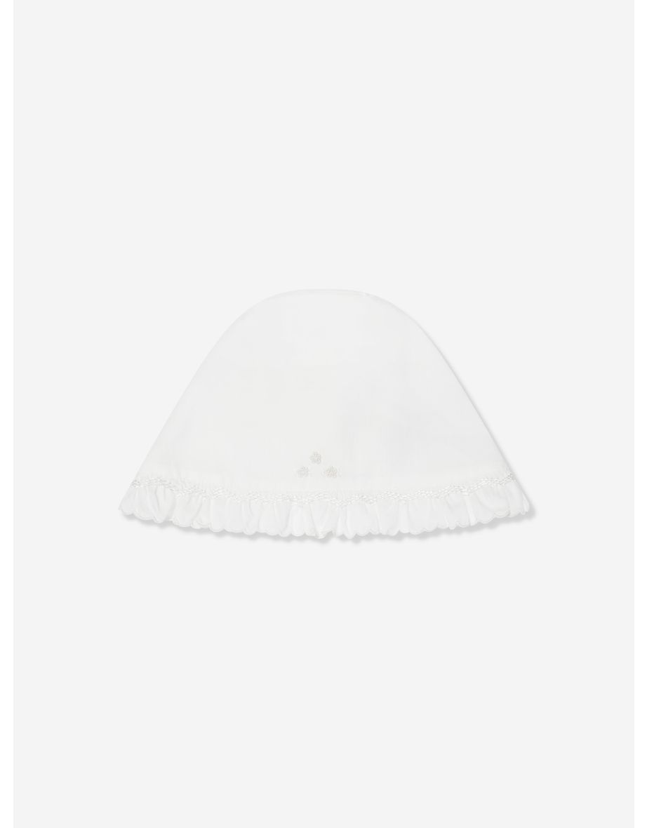 Baby Bubble Romper And Bonnet in Ivory - 3