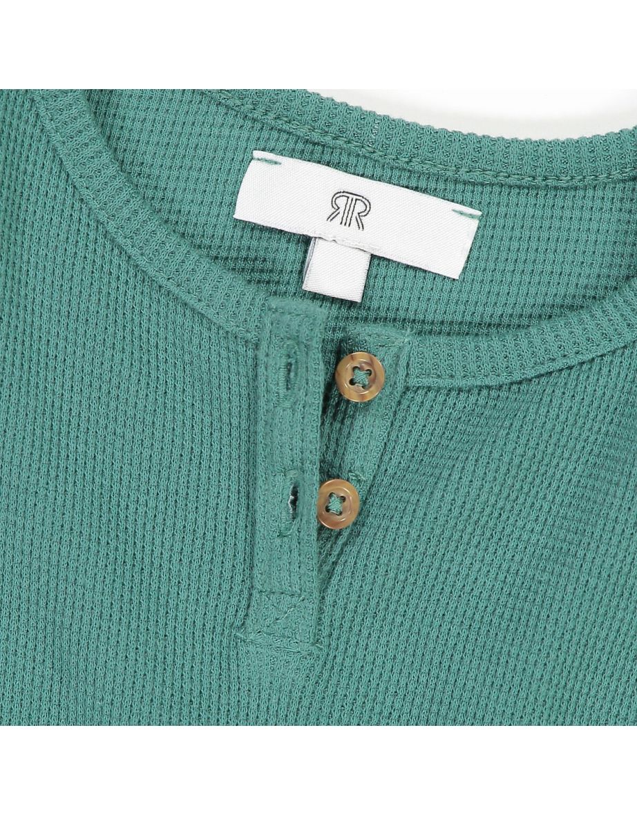 Organic Cotton Vest Top with Grandad Collar - 3
