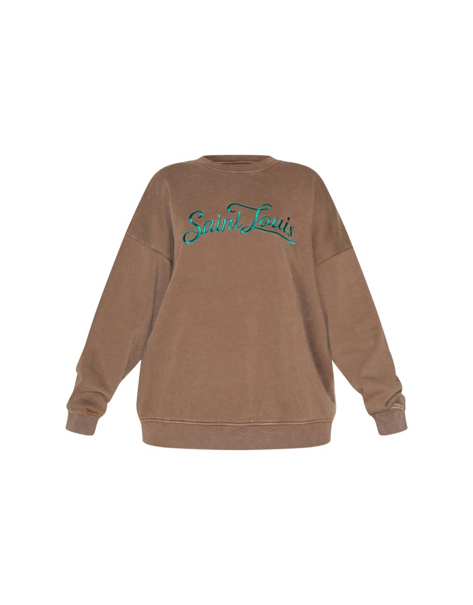 Taupe Saint Louis Embroidered Sweatshirt - 4