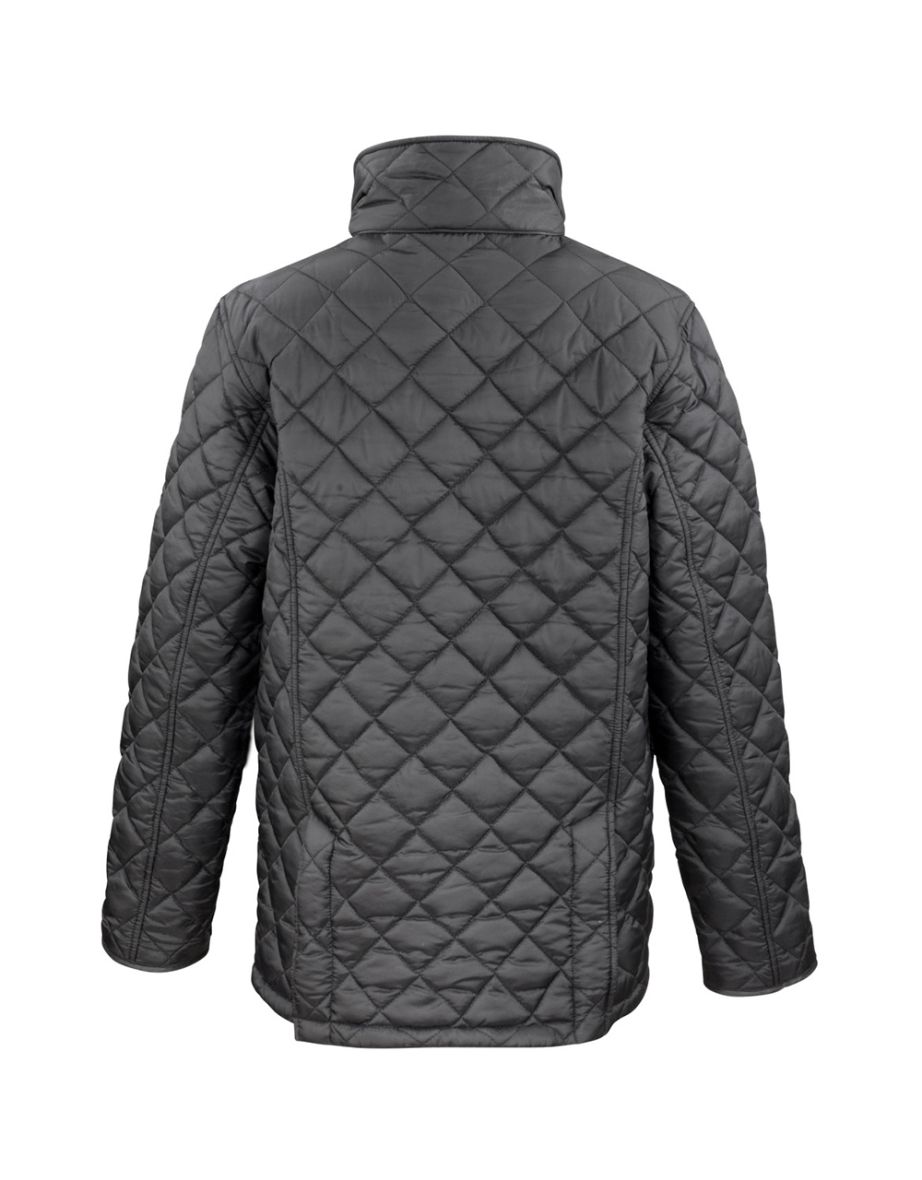 Result Mens Cheltenham Gold Fleece Lined Jacket (Water Repellent & Windproof) - Black - 1
