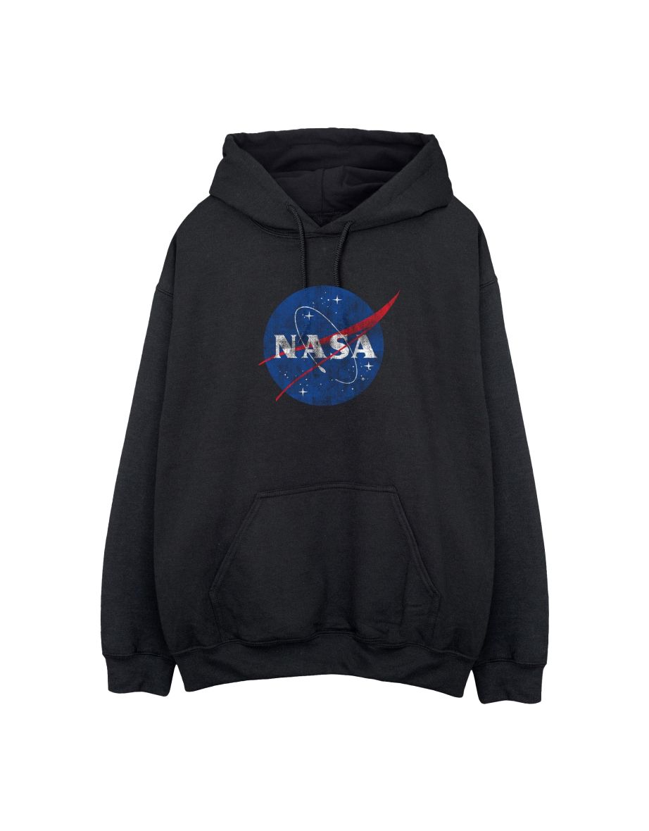 NASA Mens Insignia Logo Hoodie - Black