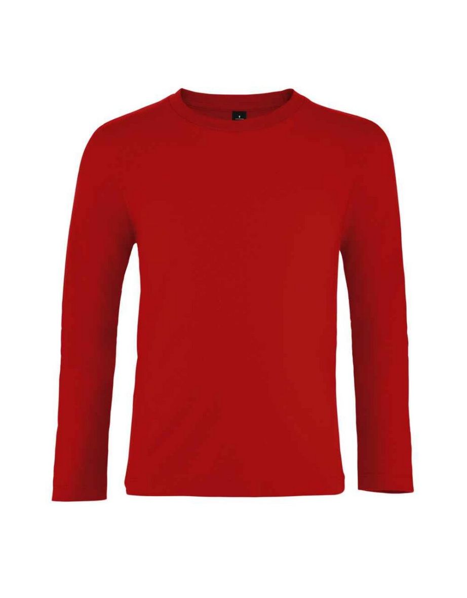 SOLS Childrens/Kids Imperial Long-Sleeved T-Shirt - Red