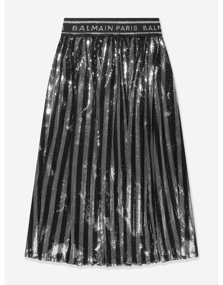 Balmain pleated discount silver trousers