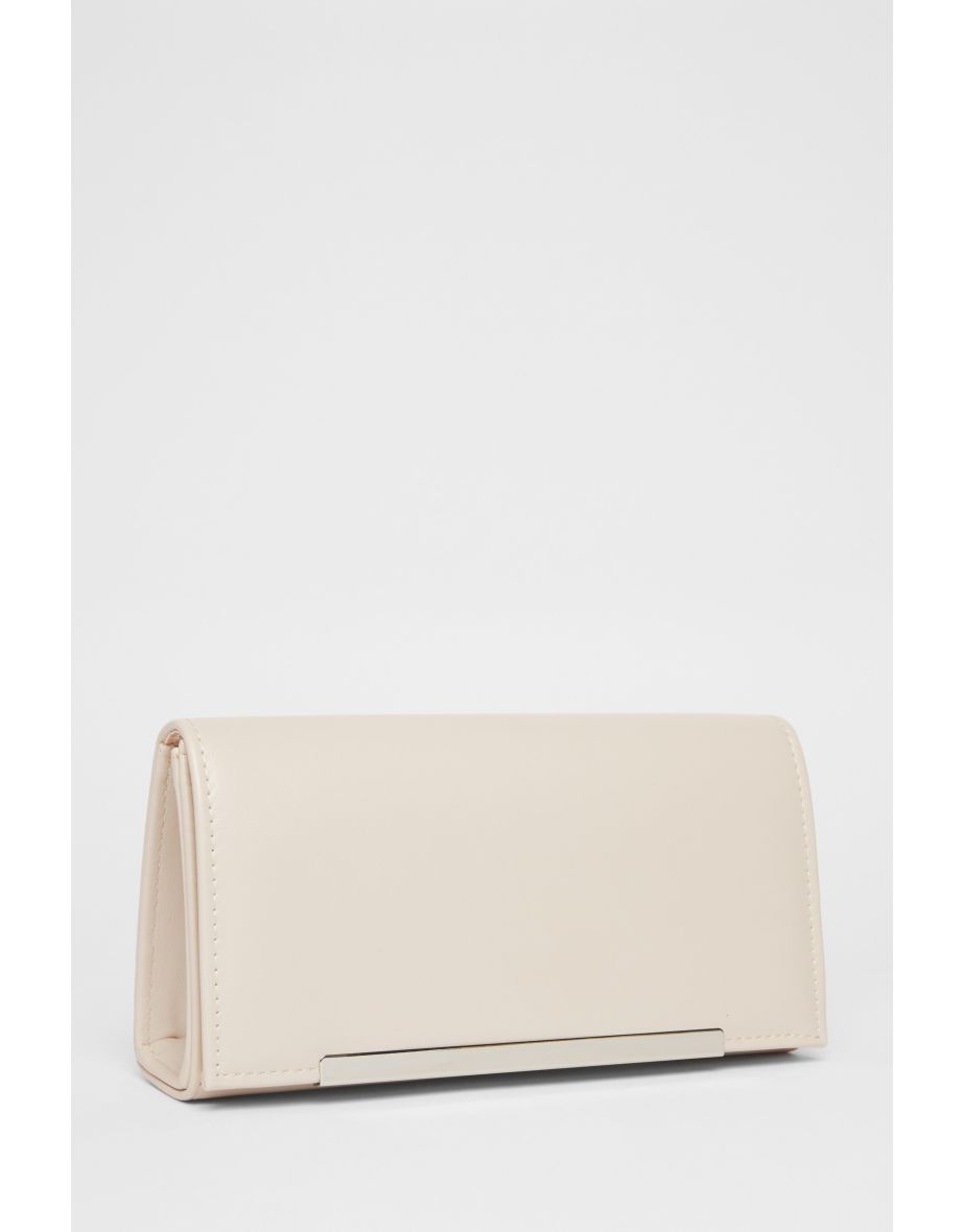 Nude Long Clutch Bag