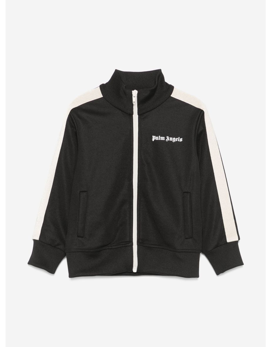 Palm Angels Boys Track Jacket in Black