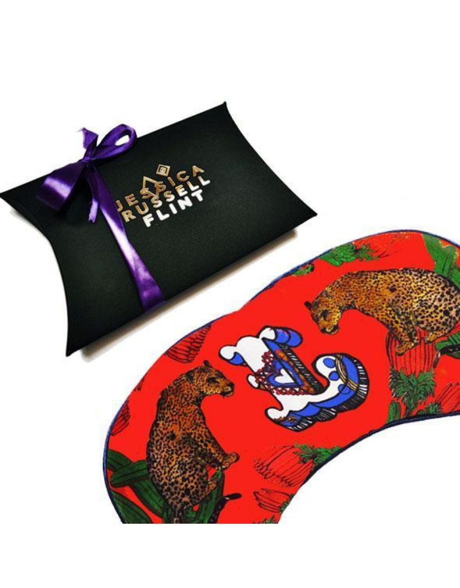 Silk Eye Mask / "L for Leopard"