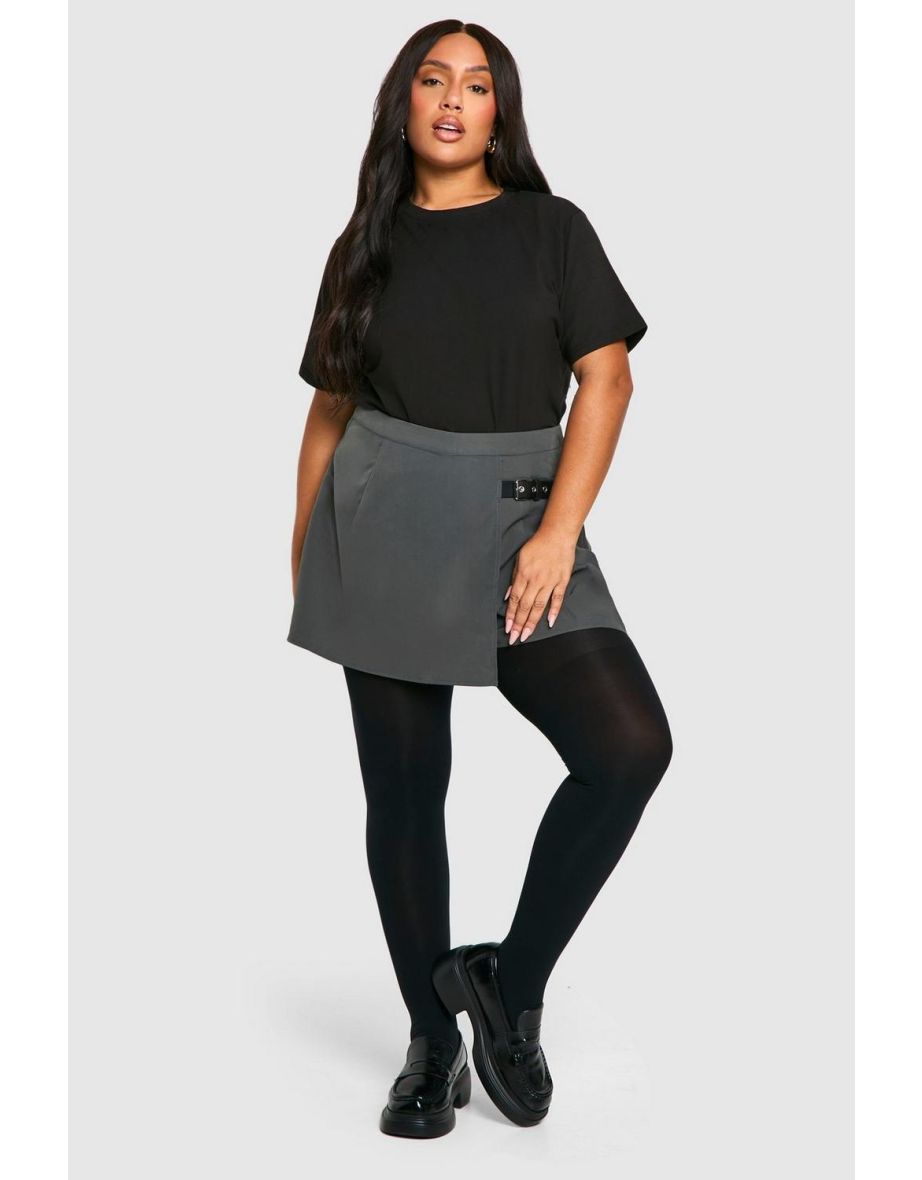 Plus 200 denier tights - black