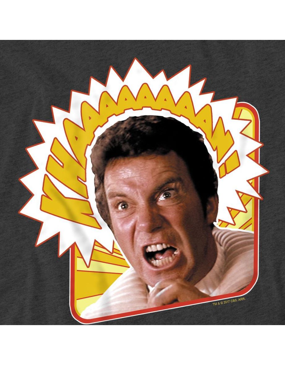 Star Trek Unisex Adult Khaaaaaan T-Shirt - Charcoal - 3