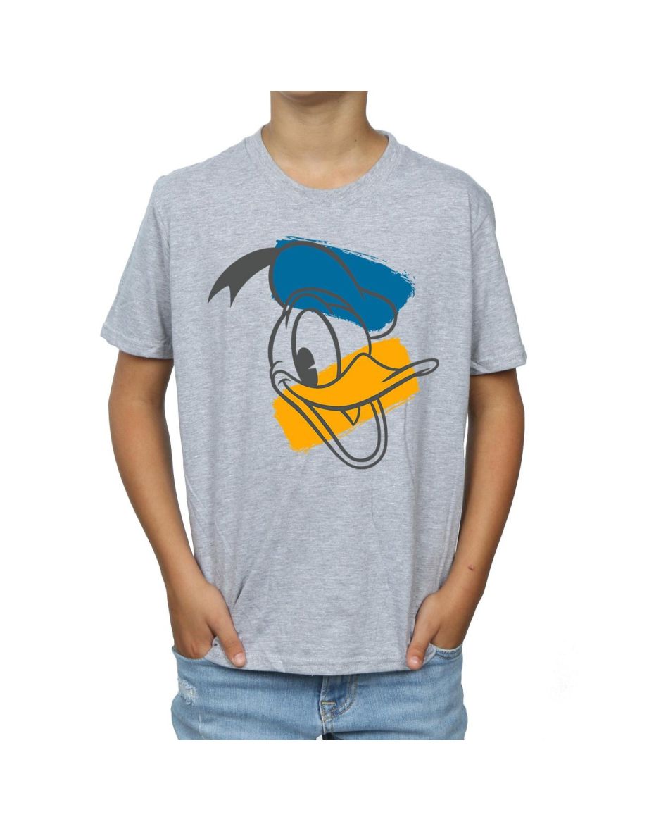 Disney Boys Donald Duck Head T-Shirt - Sports Grey - 3