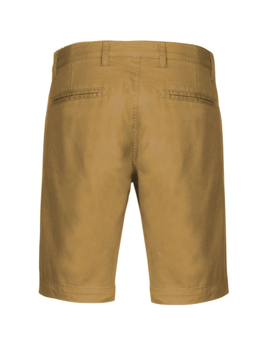 Kariban Mens Chino Bermuda Shorts - Camel - 1