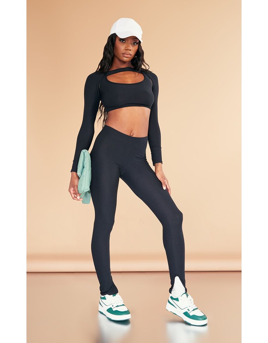Black Soft Touch Jersey Leggings