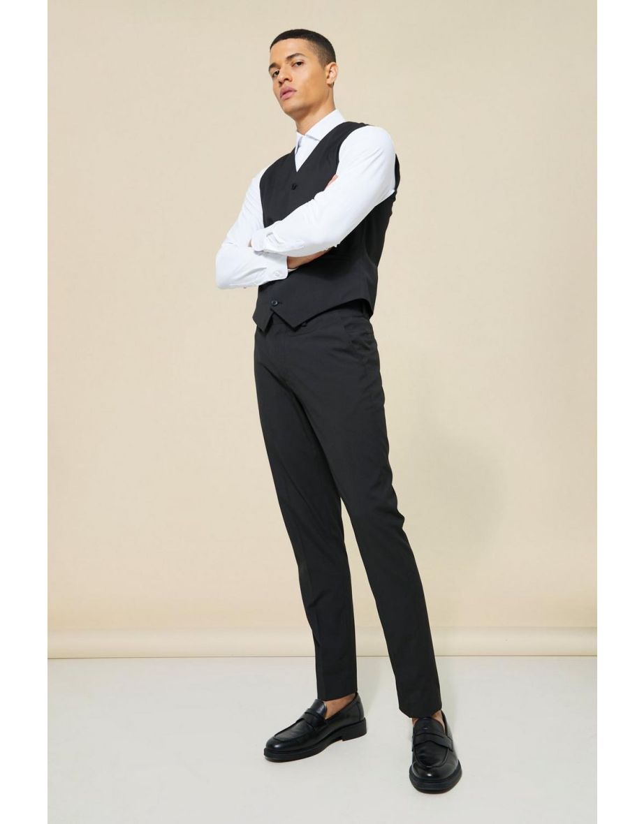 Slim Suit Trousers - black