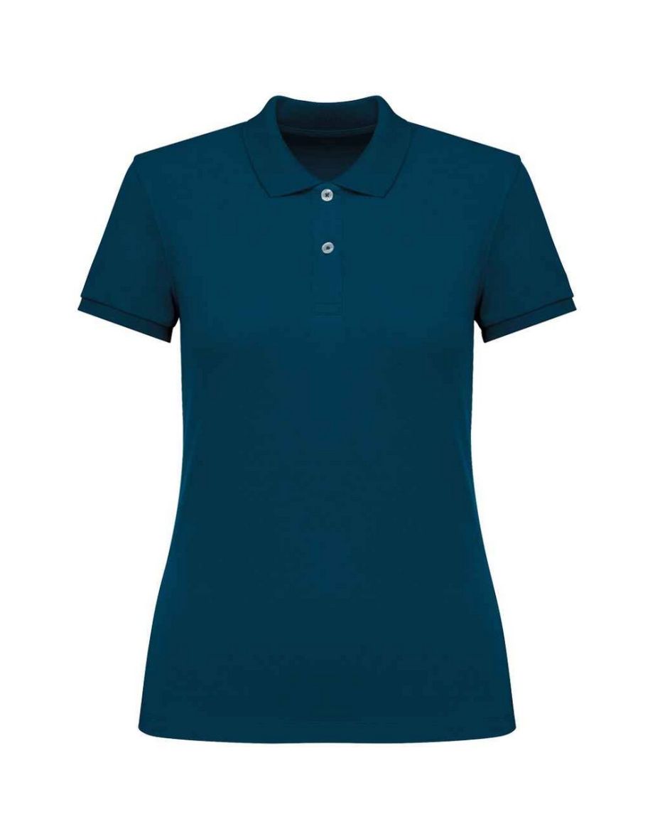 Native Spirit Womens/Ladies Pique Polo Shirt - Peacock Blue