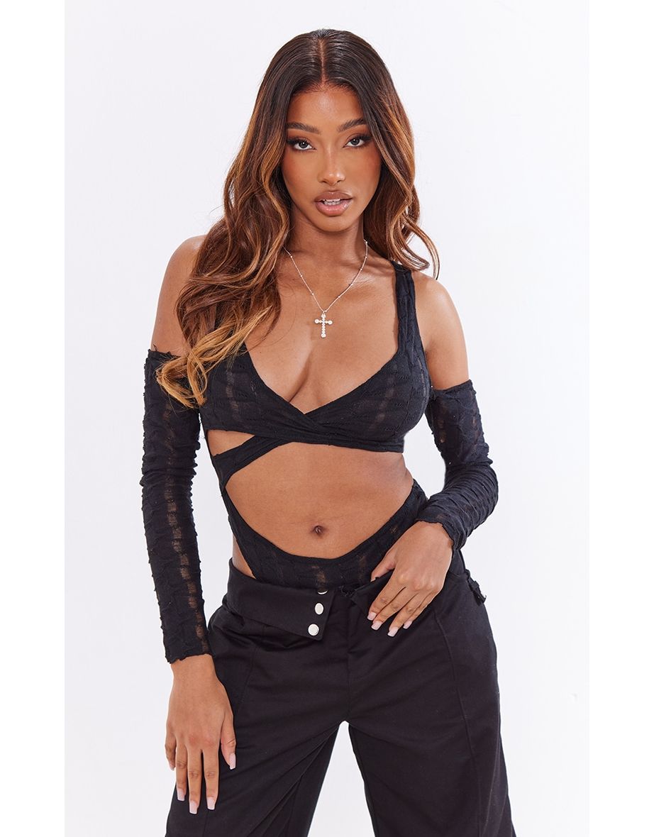 Cold shoulder cheap bodysuit