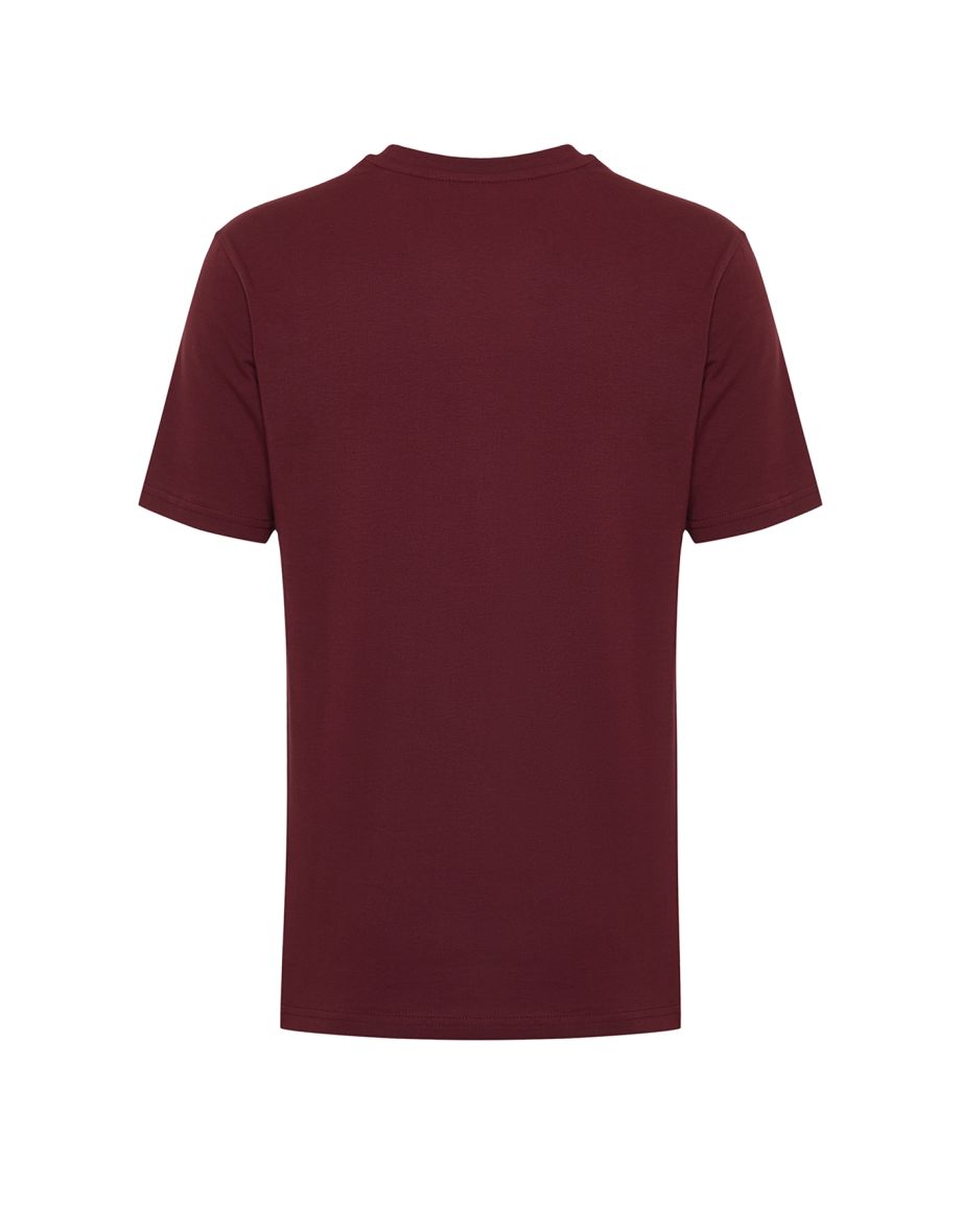 T-Shirt - Burgundy - Slim fit - 6