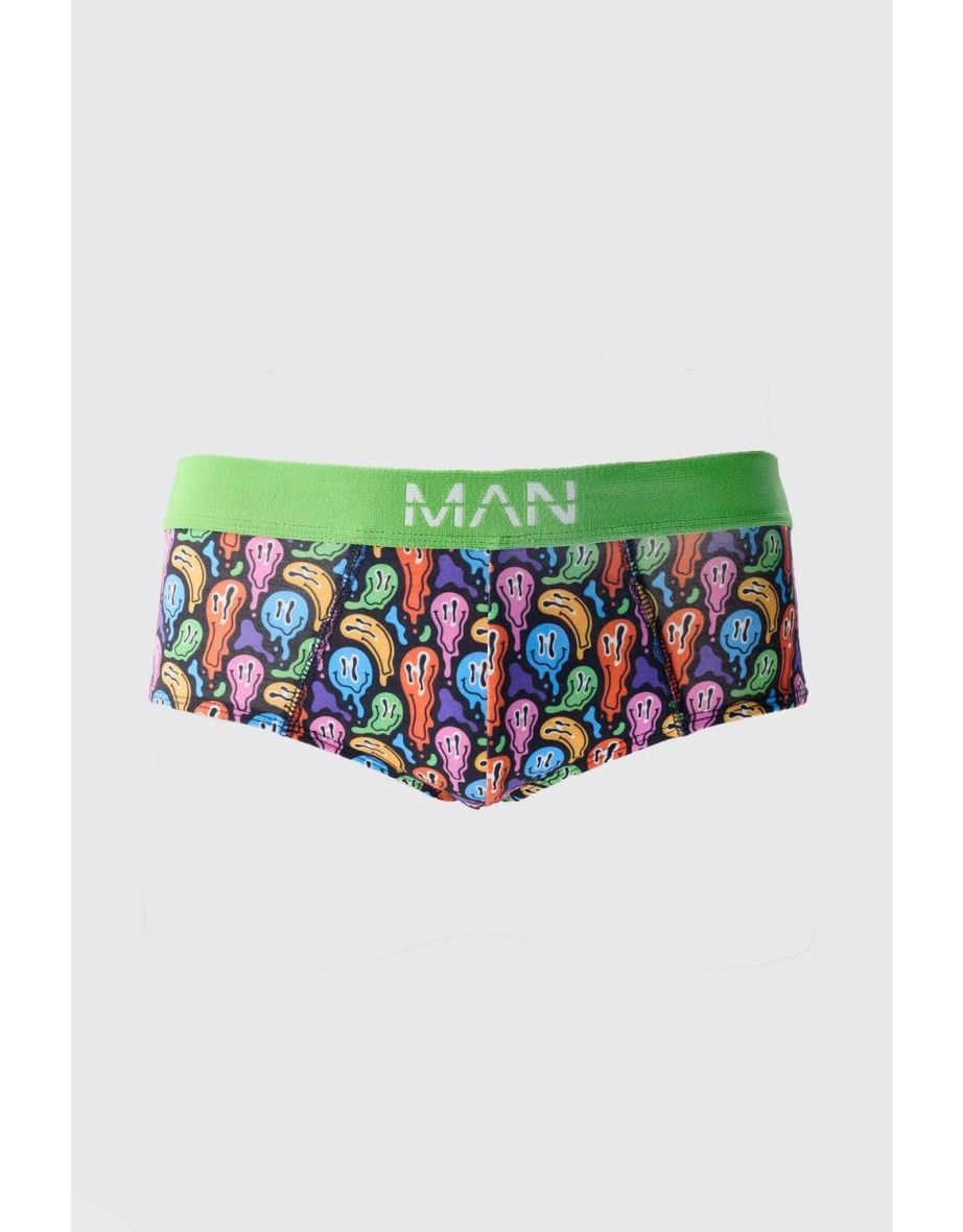 Drip Face Briefs - black