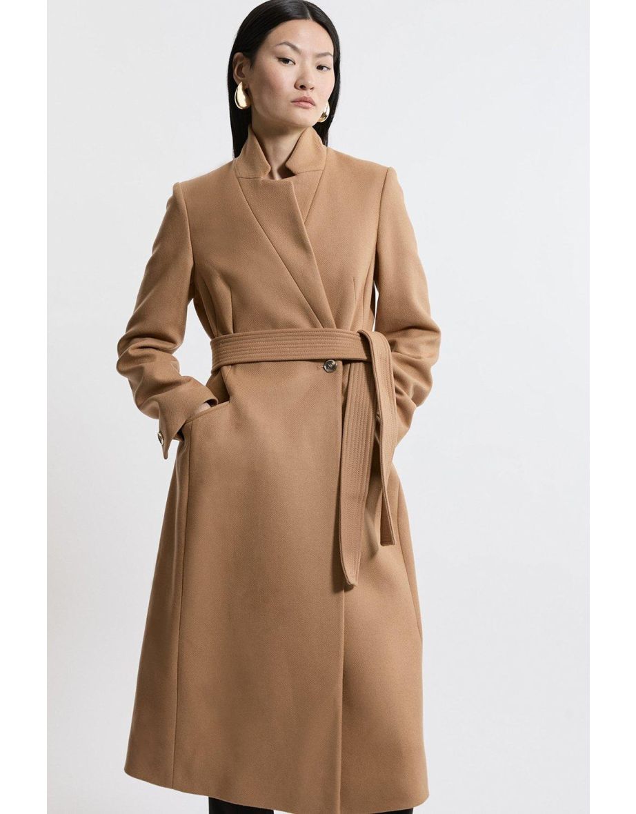 Italian Wool Investment Notch Neck Coat