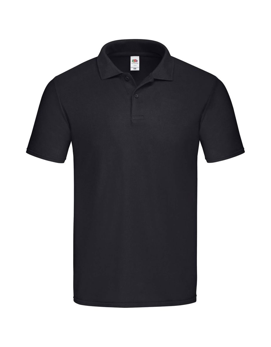 Fruit of the sale loom black polo shirt