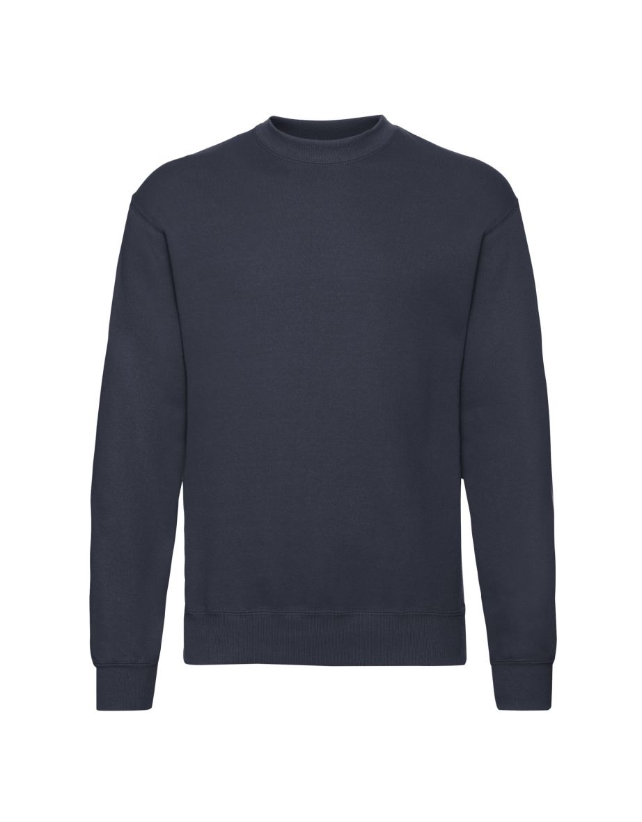 Fruit Of The Loom Mens Classic Drop Shoulder Sweatshirt - Deep Navy