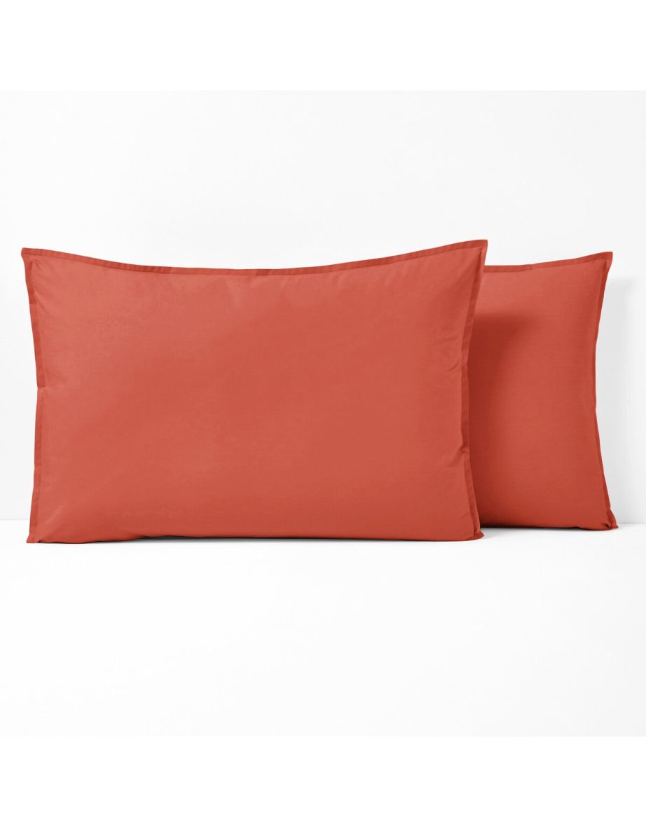 Scenario Plain 100% Cotton Percale 200 Thread Count Pillowcase - 2