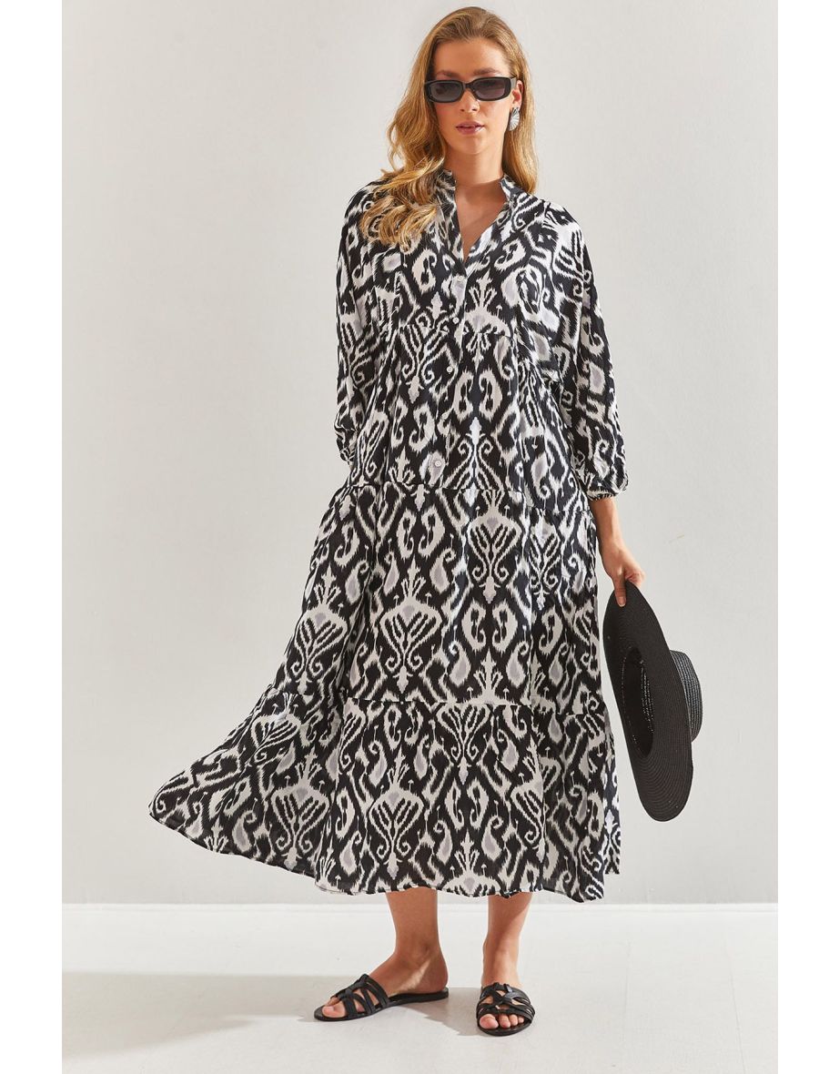 Women's Multi Patterned Viscose Dress