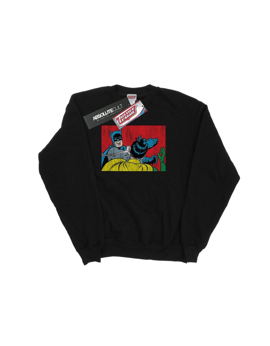 DC Comics Boys Batman Robin Slap Sweatshirt - Black