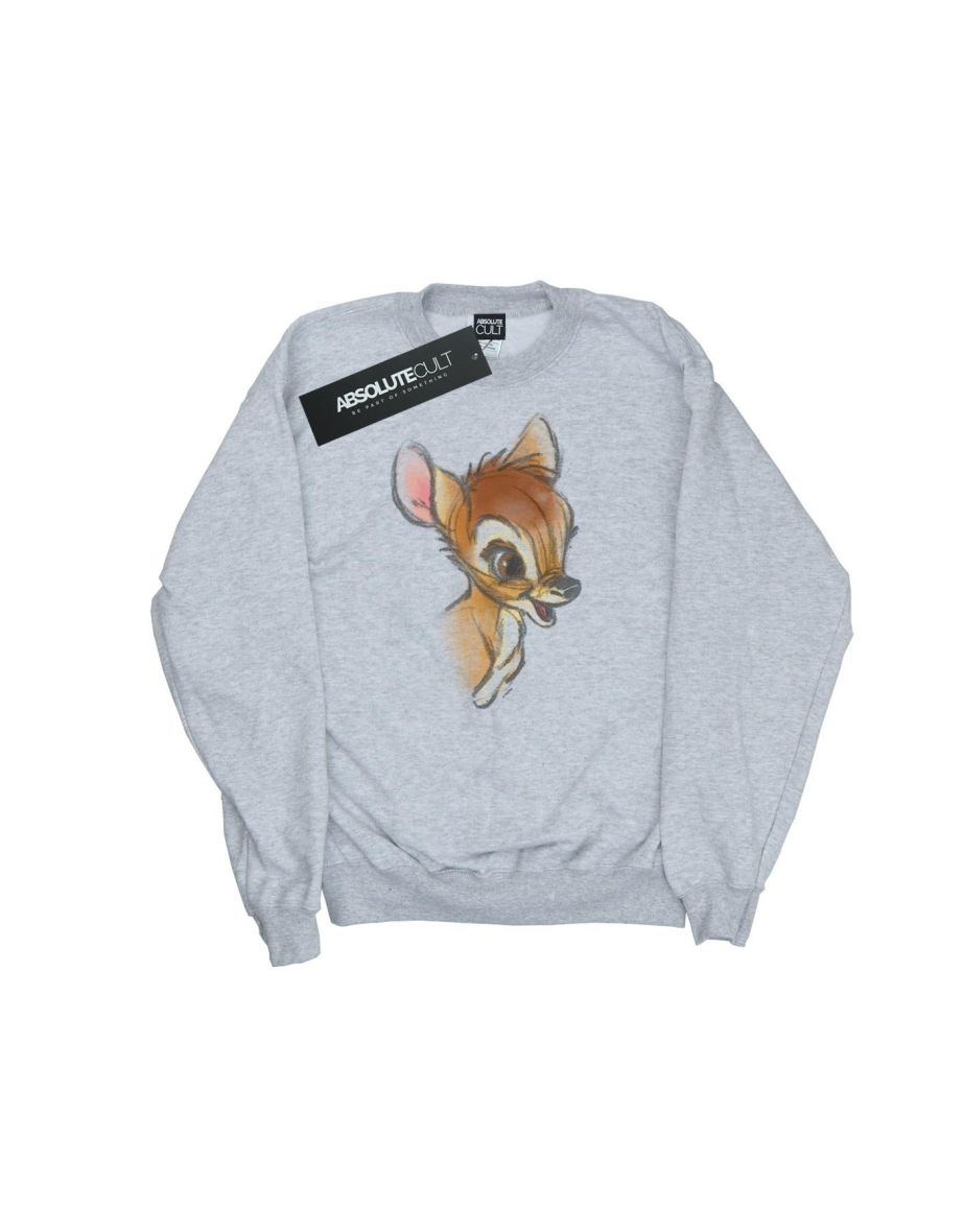 Disney Boys Bambi Drawing Sweatshirt - Sports Grey