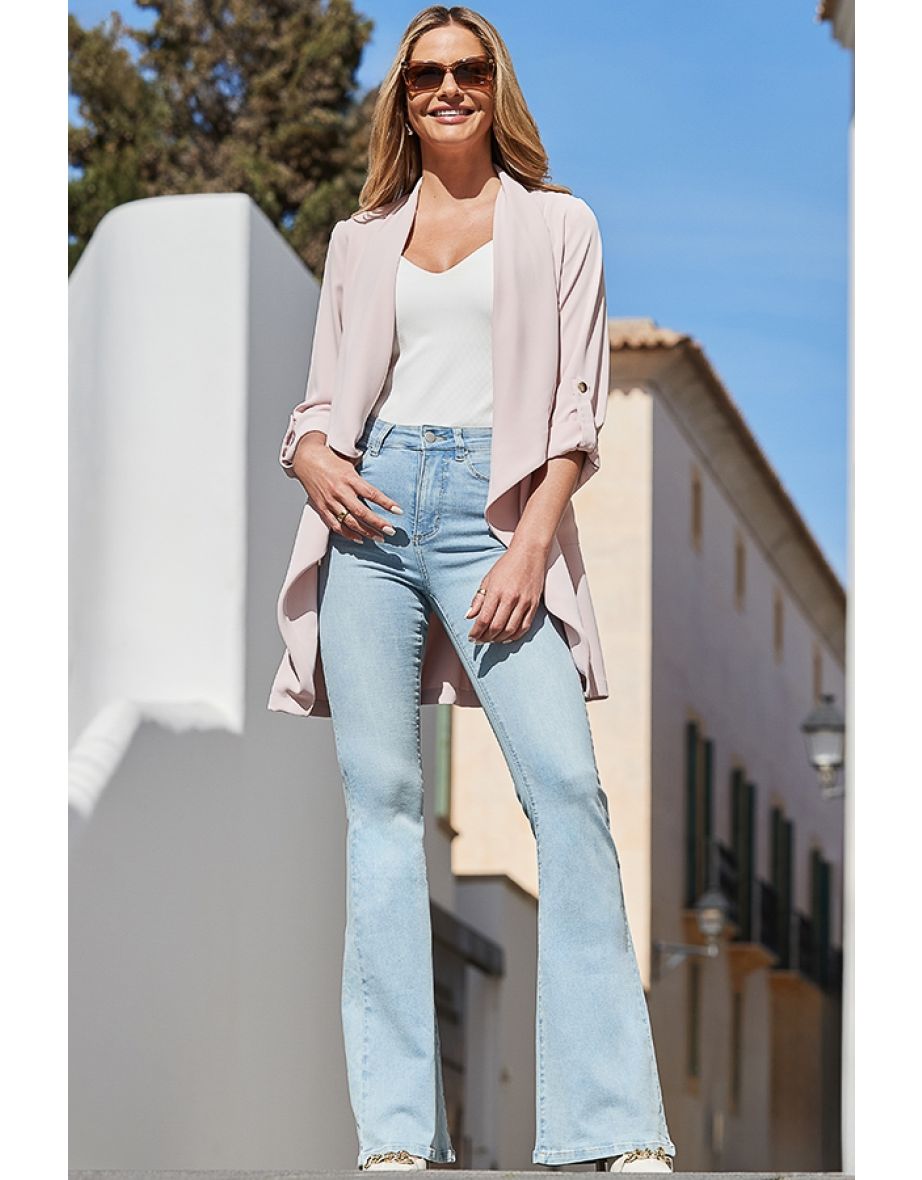Pink Waterfall Duster Jacket - 4