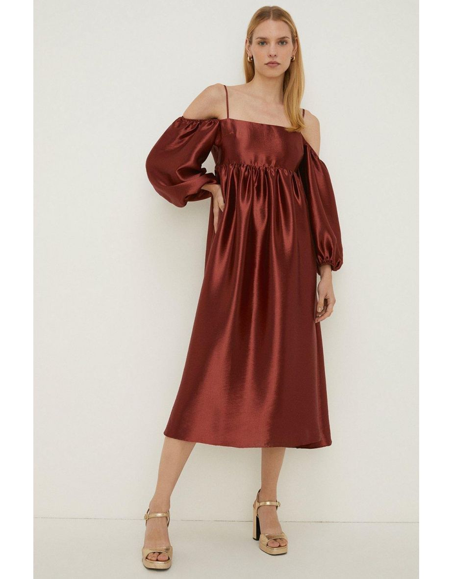 Oasis rachel 2024 pleat dress