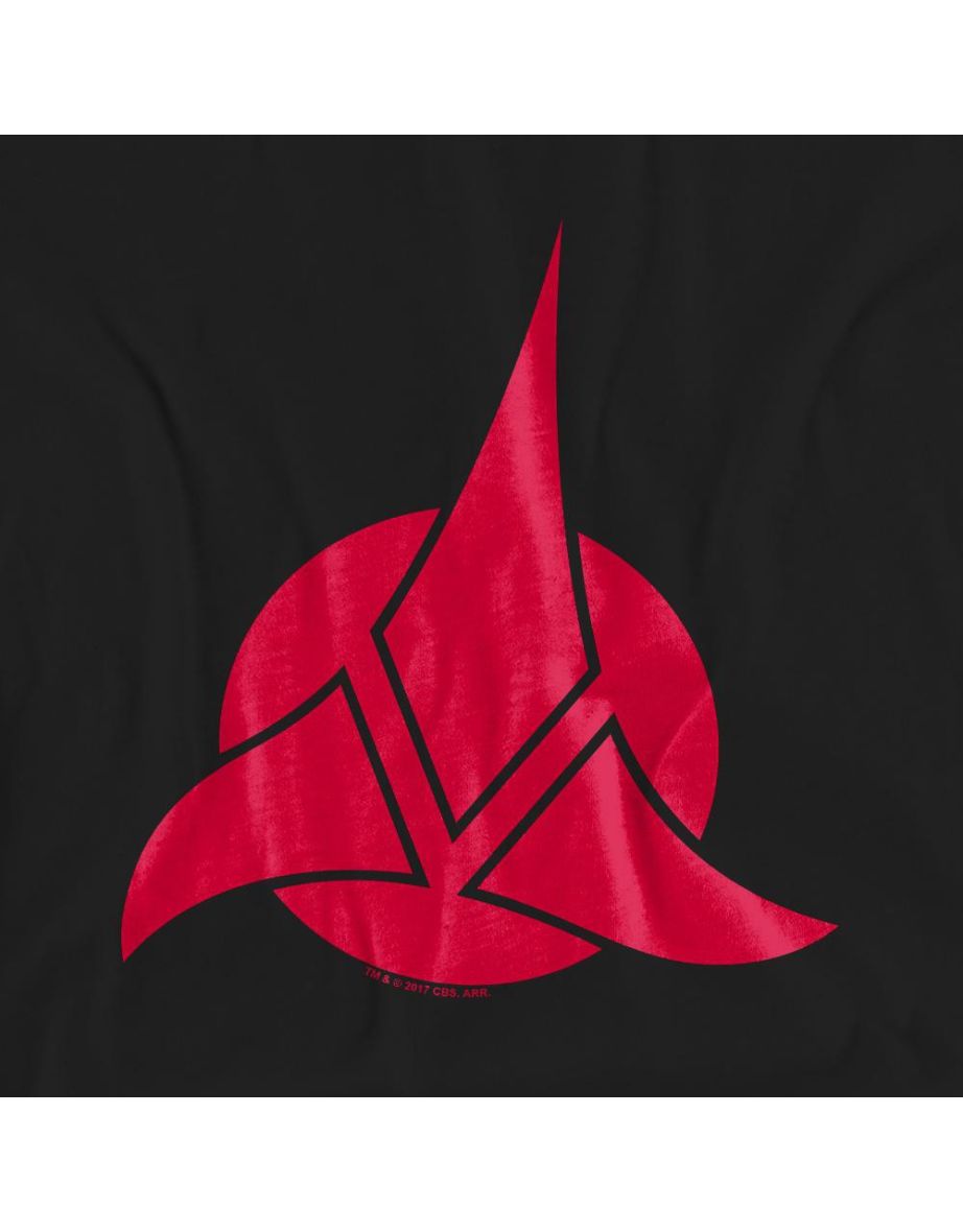 Star Trek Unisex Adult Klingon Logo T-Shirt - Black - 3