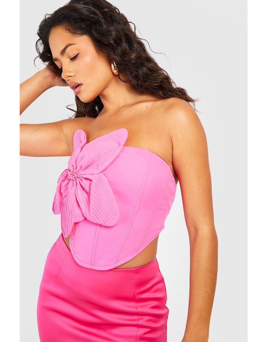 Flower Corset - hot pink - 3
