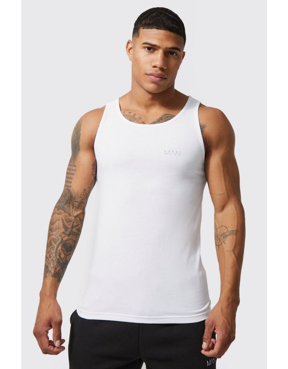 Man Active Gym 2 Pack Muscle Fit Vest - multi