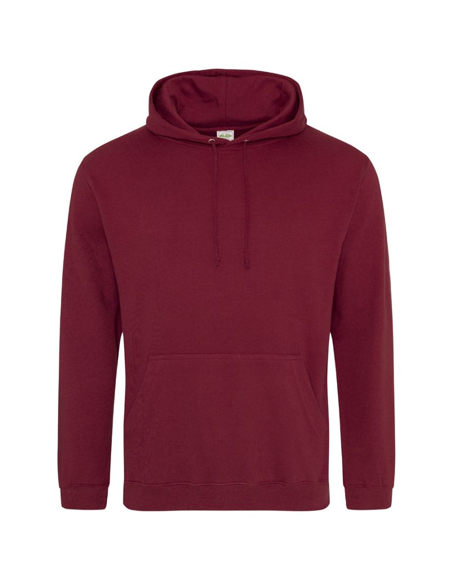 Awdis Unisex Adult College Hoodie - Burgundy