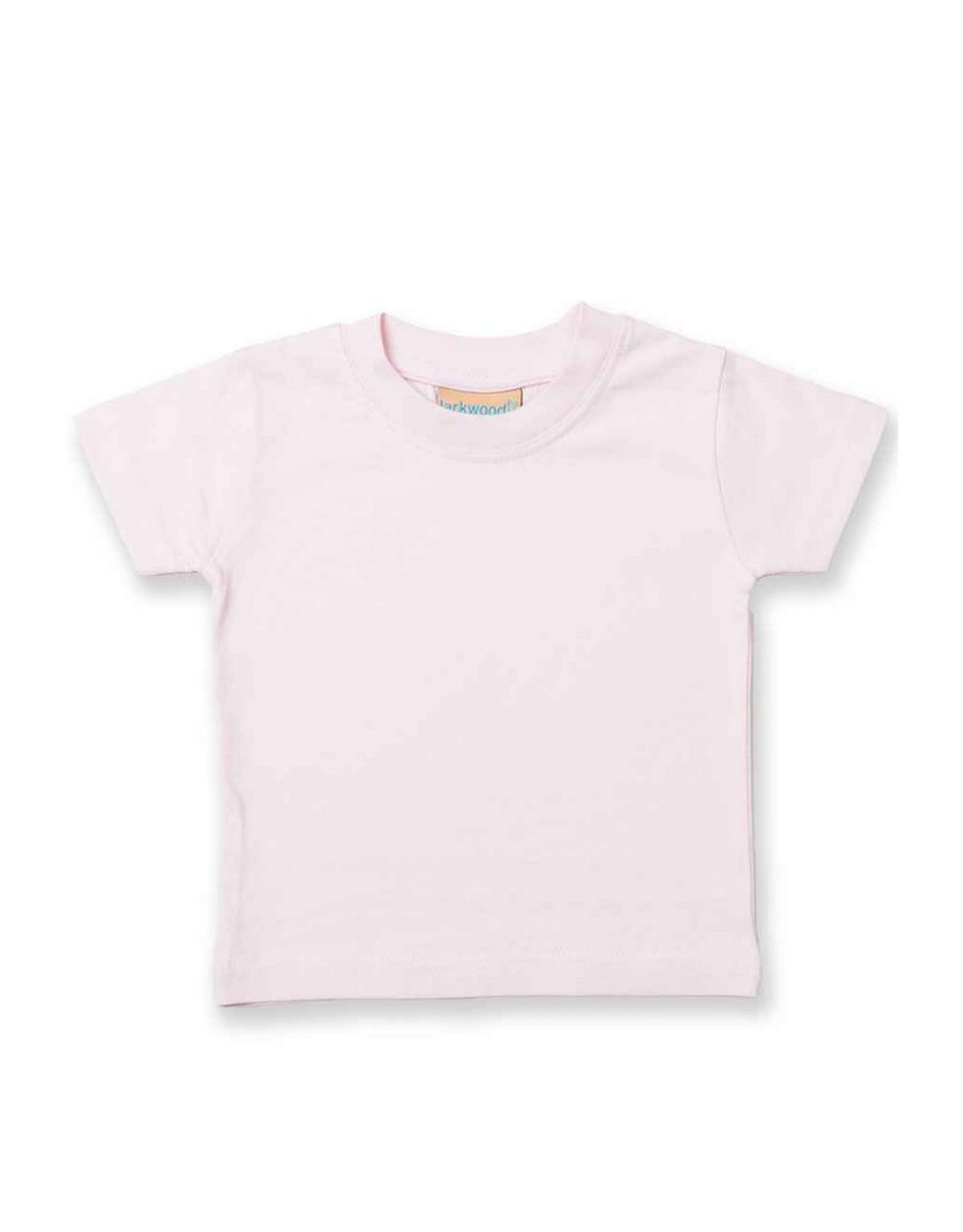 Larkwood Baby Plain T-Shirt - Pale Pink