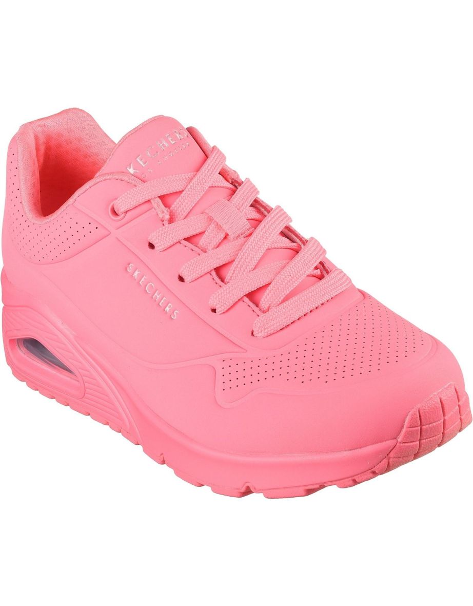 Shop Skechers Womens Ladies Uno Stand On Air Trainers Coral Online in Qatar VogaCloset